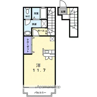 ハイムダイⅢ【202号室】の間取り