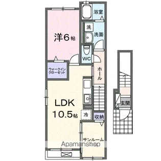 シュライン【2階】の間取り