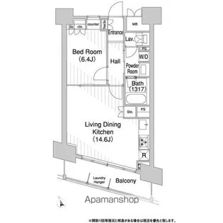 コンフォリア芝浦バウハウス【10階】の間取り