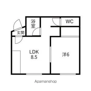 三共ハイツ【5号室】の間取り