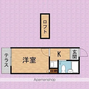 柳瀬川第2レジデンス【102号室】の間取り