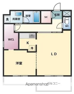 AINA公園通り【801号室】の間取り