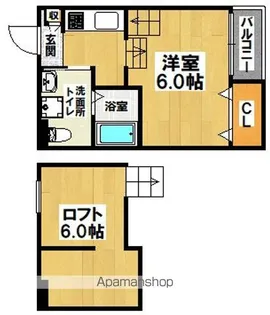 ラ・シャンスⅢ【101号室】の間取り