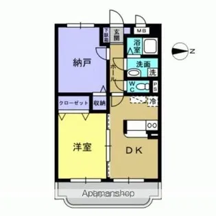 CR.パークサイド【301号室】の間取り