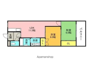 津田NSマンション【4階】の間取り