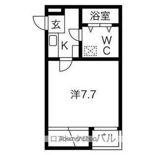 愛知県名古屋市千種区仲田1丁目【アパート】の間取り