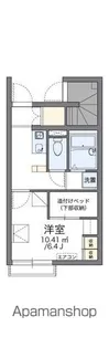 レオパレスれお【110号室】の間取り