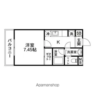 クレスト泉【206号室】の間取り