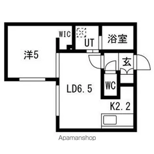 TOOZ福住【4階】の間取り