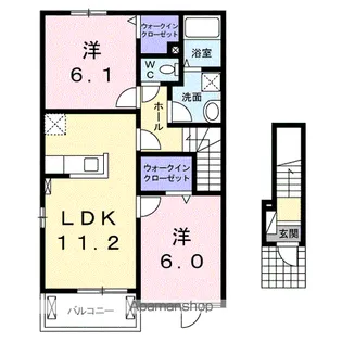グランシャリオ Ⅳ【2階】の間取り