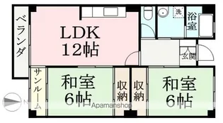 アーバンライフ米松【403号室】の間取り