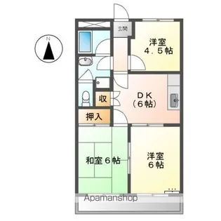 ダイナーズハイツ【3階】の間取り