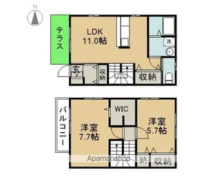 ナスタティウム【1階】の間取り