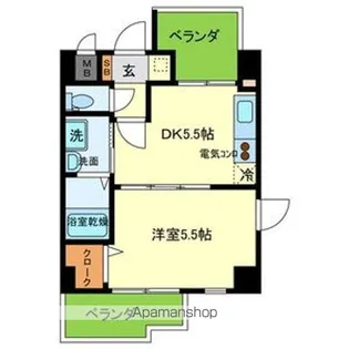 BELLE COLLINE【4階】の間取り