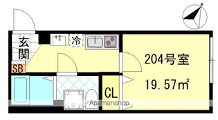 CFジオーレ川崎アネックス【2階】の間取り