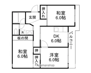 エイトハイツ坂本【2階】の間取り