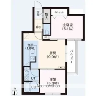 サクラガーデン北35【4階】の間取り