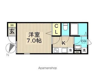 BE WEST【1階】の間取り