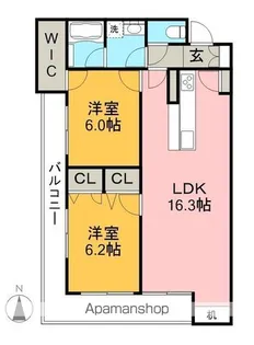 BEREO HARE【2階】の間取り