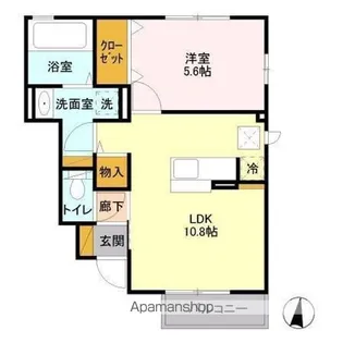 AMOUR【1階】の間取り