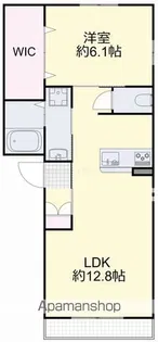 ベルグラース新保E【3階】の間取り