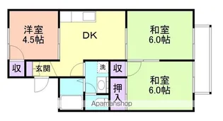 セジュール井辺【103号室】の間取り