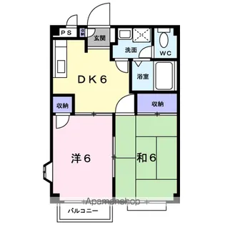 ペルシュワール A【1階】の間取り