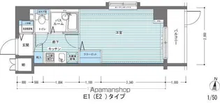 レジディア多摩川【1階】の間取り