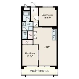 清城コーポラス【105号室】の間取り