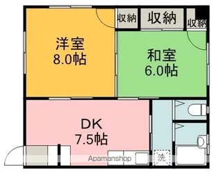 立山ビル【204号室】の間取り