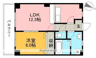 ミール【5階】の間取り