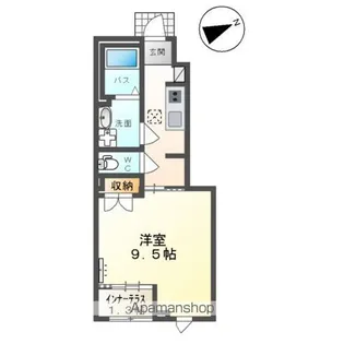 仮)山形市松原アパートB【106号室】の間取り