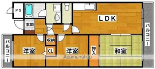 エクセル三国ヶ丘【4階】の間取り