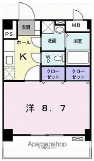 モンシェ モア・Ⅱ【4階】の間取り