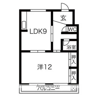 ハイツ久郷【302号室】の間取り