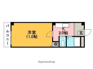 ベルファーレ前田【4階】の間取り