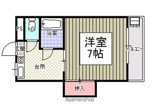 コーポ志賀【2階】の間取り