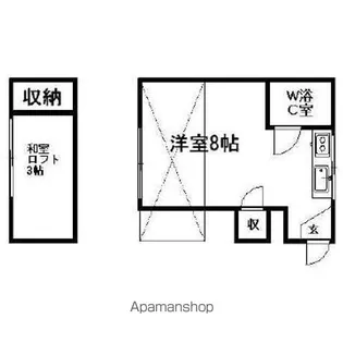 サンハイツ【2階】の間取り
