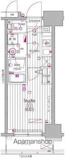 ガーラ・グランディ池袋Ⅱ【8階】の間取り