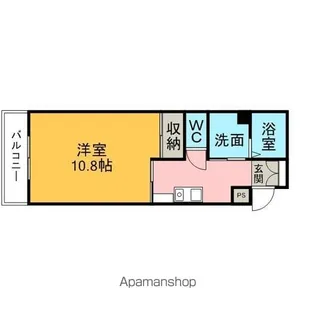 コテエイジ西中【101号室】の間取り