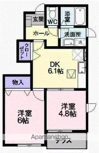 チェリーミルA【1階】の間取り
