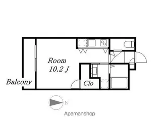 1Kの間取り画像