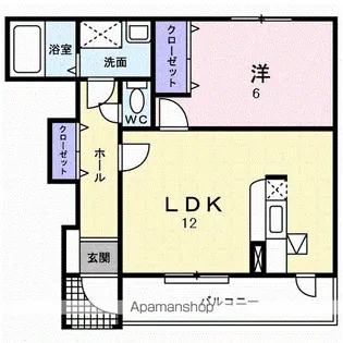 フィオーレ【1階】の間取り