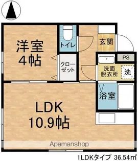 コモド深志【205号号室】の間取り