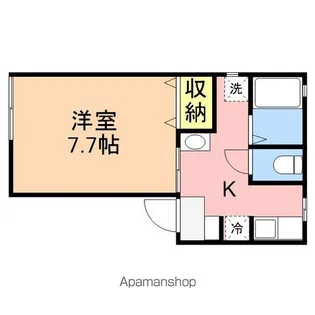 ヴィラサンタモニカB【201号室】の間取り