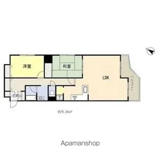 オーラムアルジャン阿波座【8階】の間取り