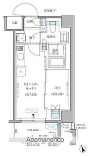 パークアクシス文京本郷【2階】の間取り