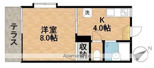 メゾン大浜【1階】の間取り