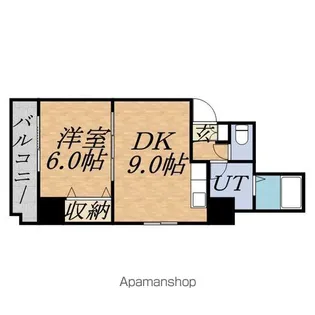 エレガンス円山【606号室】の間取り