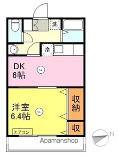 ライフ松小田本町【102号室】の間取り